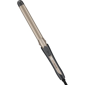 INFINITI PRO CONAIR Tourmaline Ceramic 1-Inch Curling Iron, Clamp Curling Iron, 1-Inch Barrel Produces Classic Curls, Hair Curler for Use on Short, Medium, and Long Hair, Champagne/Gray | Tourmaline Ceramic, for Classic Curls on Short, Medium, and Long Hair, Champagne/Gray, CD1000(1 Inch Long Barrel)
