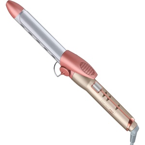INFINITIPRO BY CONAIR Frizz Free 1-inch Titanium Ceramic Curling Iron, 1-inch barrel produces classic curls – for use on short, medium, and long hair(Rose Gold)