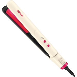 Infiniti PRO CONAIR 1″ Infrared Flat Iron, Hair Straightener for Smooth, Shiny Results, Advanced Styling Hair Iron Designed to Reduce Frizz & Heat Damage, White