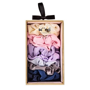 Scunci by Conair 10pk Scrunchie Box – hair ties – teen girl gifts trendy stuff – hair elastics – hair accessories for girls and women – Valentine gift for her – Assorted Colors(Assorted 1)