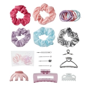 Scunci by Conair 82 piece hair accessory kit – hair accessories for women – claw clips – includes stackable storage(Pastel)