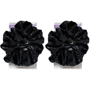 Scunci by Conair Pop Clip Barrette- hair accessories for women – claw clips for thick hair – claw clip – Gifts for women – teen girl gifts -1 Count(Negro (Tinsel Black))