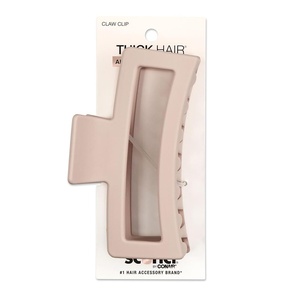 Scunci by Conair Thick Hair Claw Clip – hair accessories for women – hair clip – blush pink – 1 Count