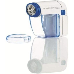 Conair Travel Fabric Shaver, Mini Lint Remover, Battery Powered Lint Shaver in White by Travel Smart
