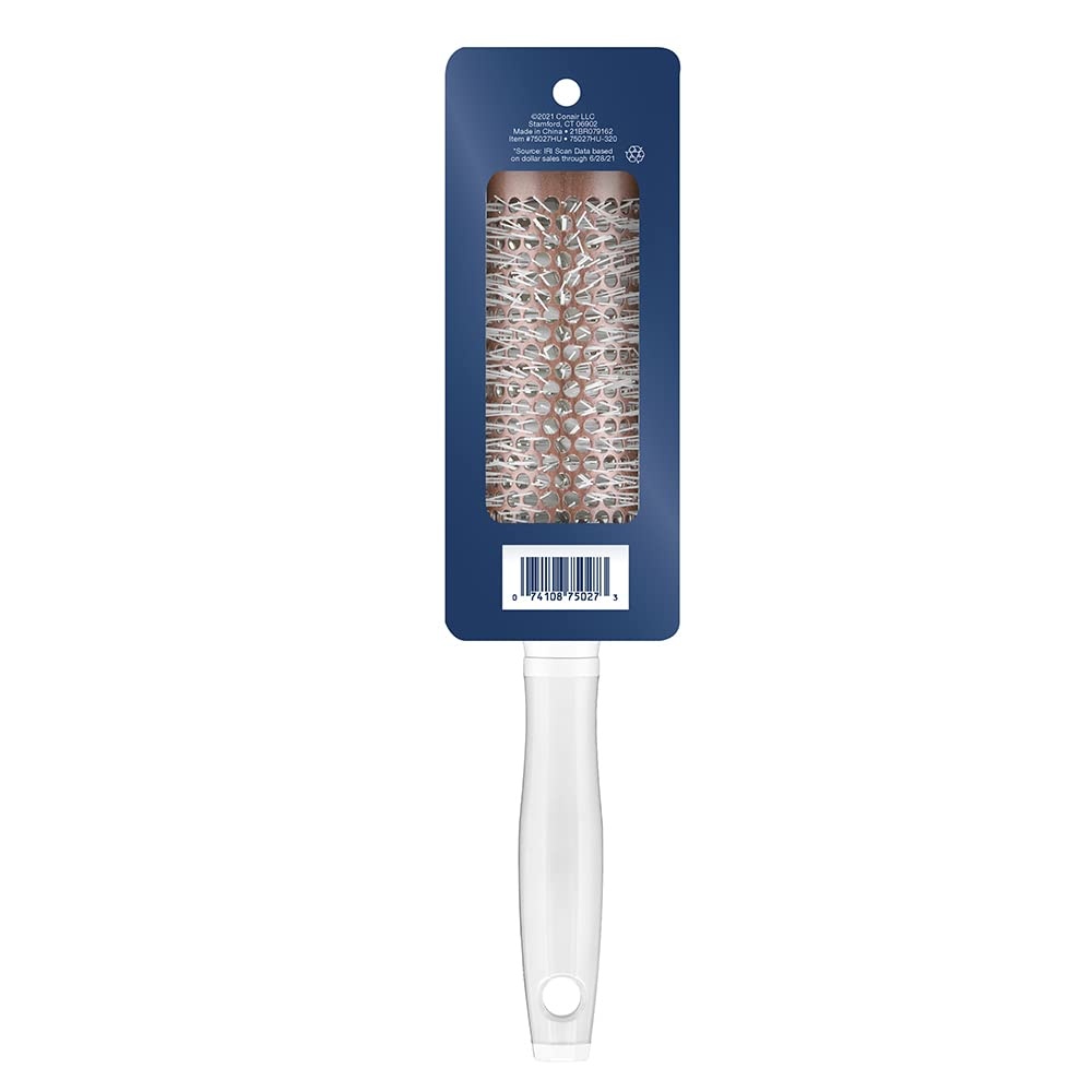image:imageConair Ceramic Round Brush for BlowDrying Thermal Ceramic Brush for Smoothing and Waves Packaging May Vary 1 Count