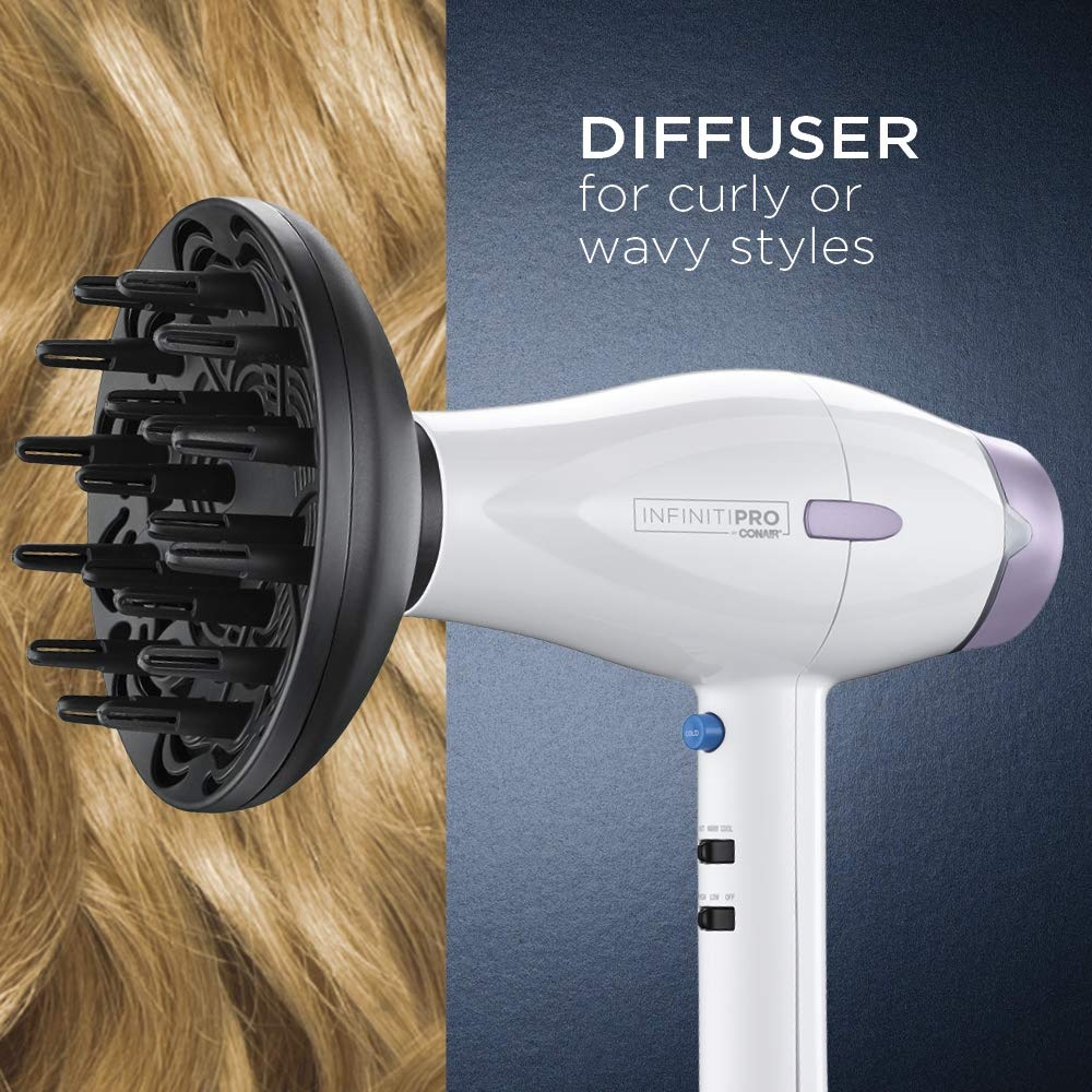 image:imageINFINITIPRO BY CONAIR 1875 Watt Advanced Ceramic Hair Dryer with HeatSense Technology