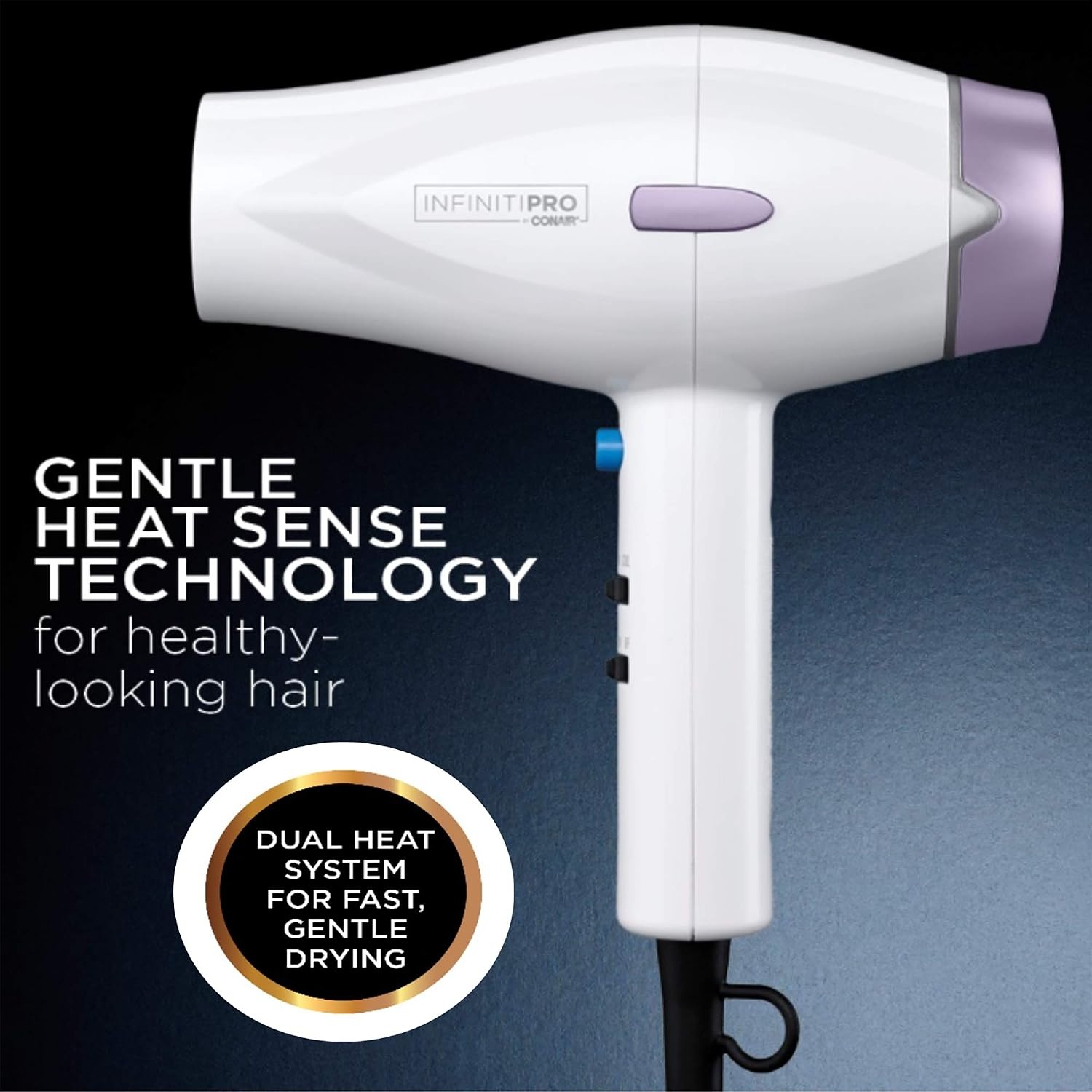 image:imageINFINITIPRO BY CONAIR 1875 Watt Advanced Ceramic Hair Dryer with HeatSense Technology
