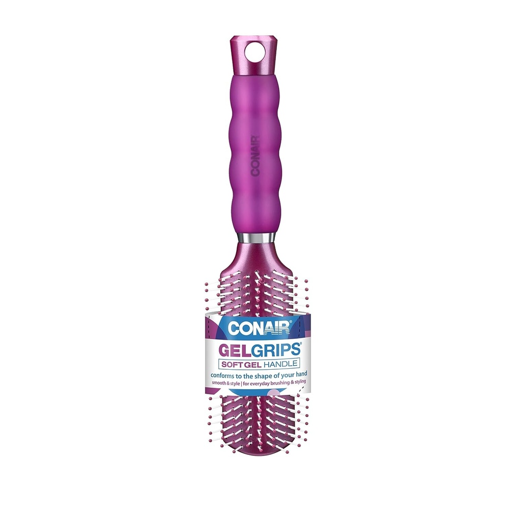 image:imageConair Hair Brush Gel Grips All Purpose colors varyPurple