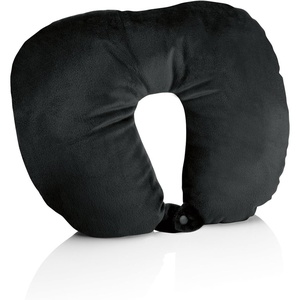 Conair Microbead Neck Pillow for Travel, Neck Support Pillow by Travel Smart, Charcoal(Black)